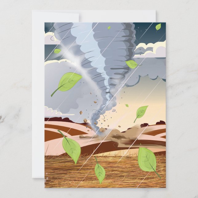 Tornado Twister Invitation (Front)