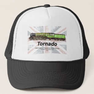 Tornado Vintage Steam Train English Locomotive Trucker Hat