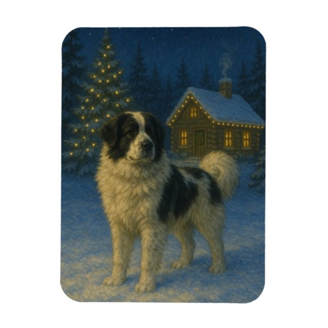 Tornjak Dog Holiday Magnet (Vertical)
