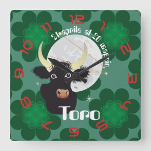 Toro 21 aple al 20 maggio Orologio Square Wall Clock