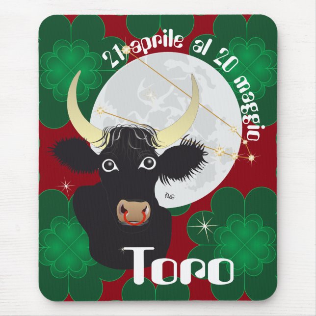 Toro 21 aprile al 20 maggio Tappetini per mouse Pad (Front)