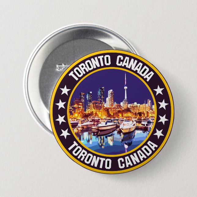 Toronto                                            7.5 cm round badge (Front & Back)