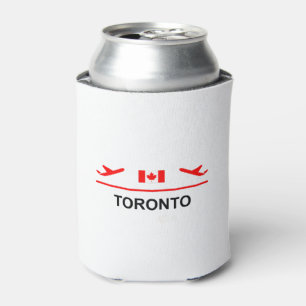 Toronto Canada Airport Plane Light-Colour Can Cooler