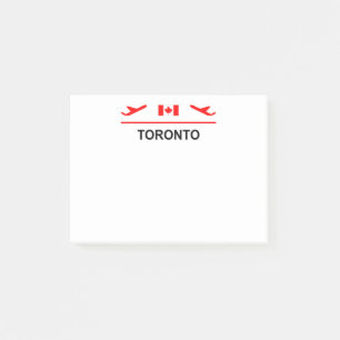 Toronto Canada Airport Plane Light-Colour Post-it Notes