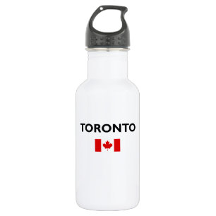 Toronto Canada Canadian Flag Light-Color 532 Ml Water Bottle