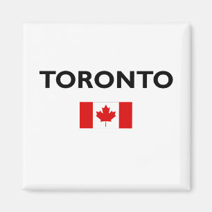 Toronto Canada Canadian Flag Light-Colour Magnet
