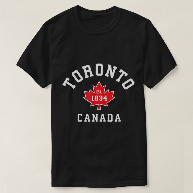 Toronto Canada Canadian Flag Maple Leaf Tees Eh.pn (Design Front)