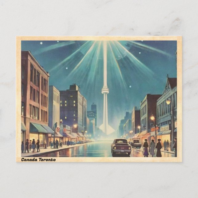 Toronto Canada CN Tower Vintage Postcard (Front)