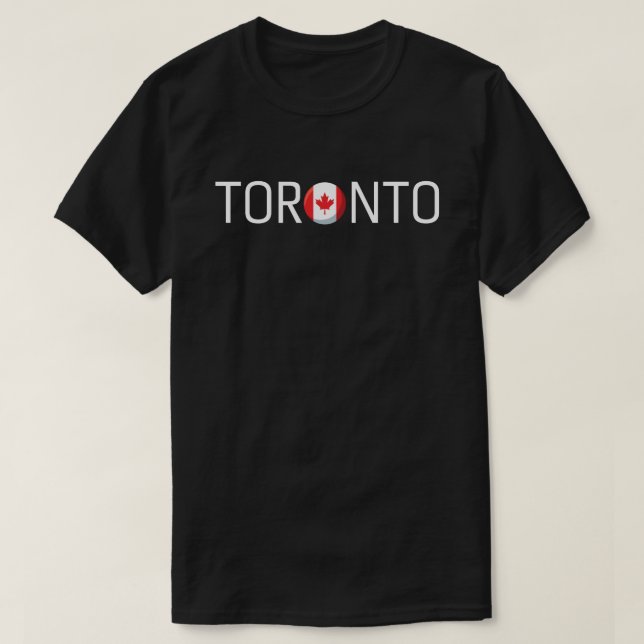 Toronto Canada Flag  T-Shirt (Design Front)