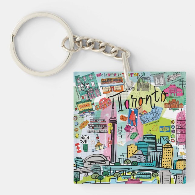 Toronto, Canada Key Ring (Front)