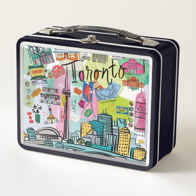Toronto, Canada Metal Lunch Box (Front)