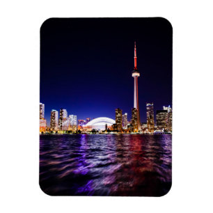 Toronto, Canada Night Skyline Magnet