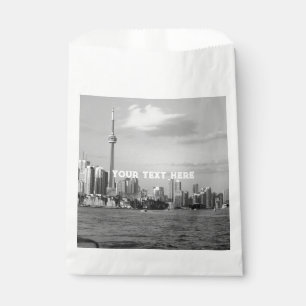 Toronto Canada Ontario Black White Vintage Favour Bag
