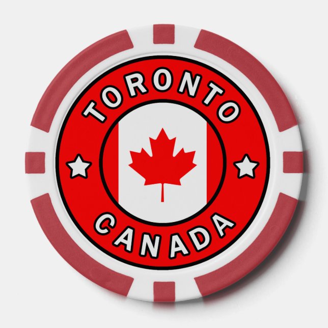 Toronto Canada Poker Chips (Front)