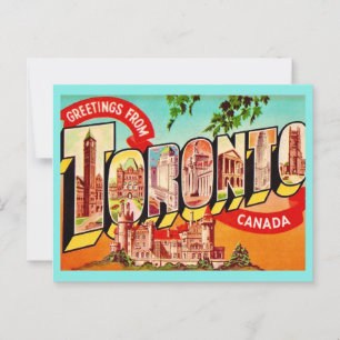 Toronto Canada Retro Postcard