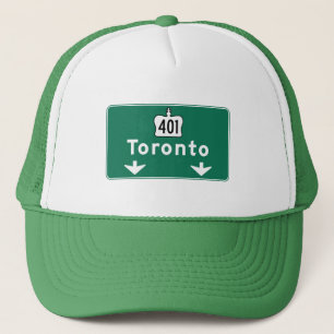 Toronto, Canada Road Sign Trucker Hat