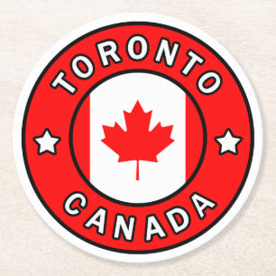 Toronto Canada Round Paper Coaster