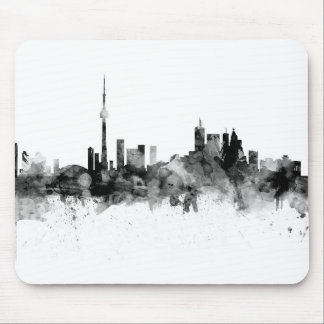 Toronto Canada Skyline Black White Mouse Pad