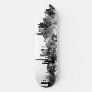 Toronto Canada Skyline Black White Skateboard