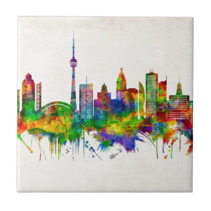 Toronto Canada Skyline Ceramic Tile