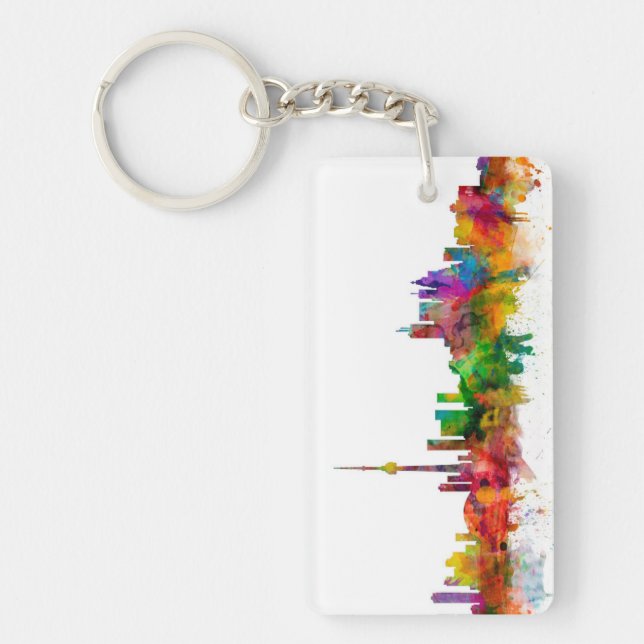Toronto Canada Skyline Key Ring (Front)