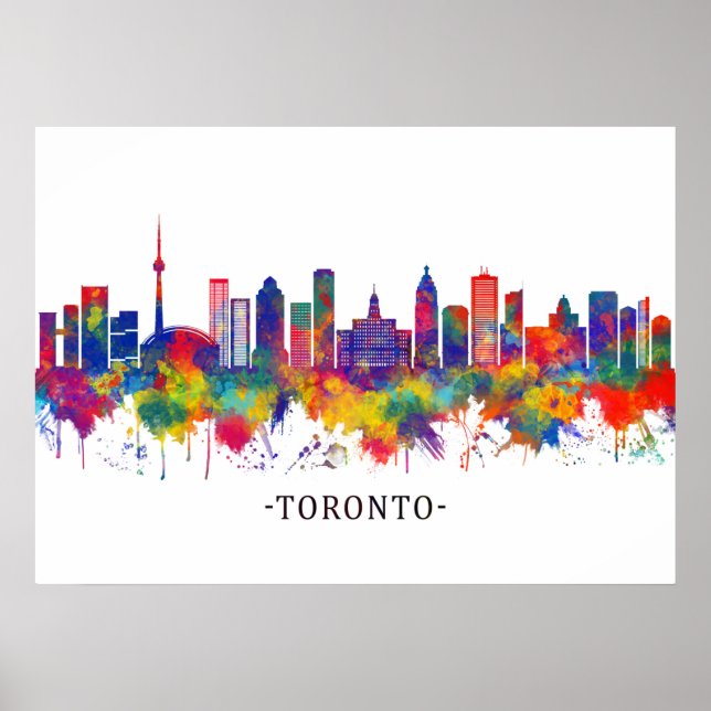 Toronto Canada Skyline Poster (Front)