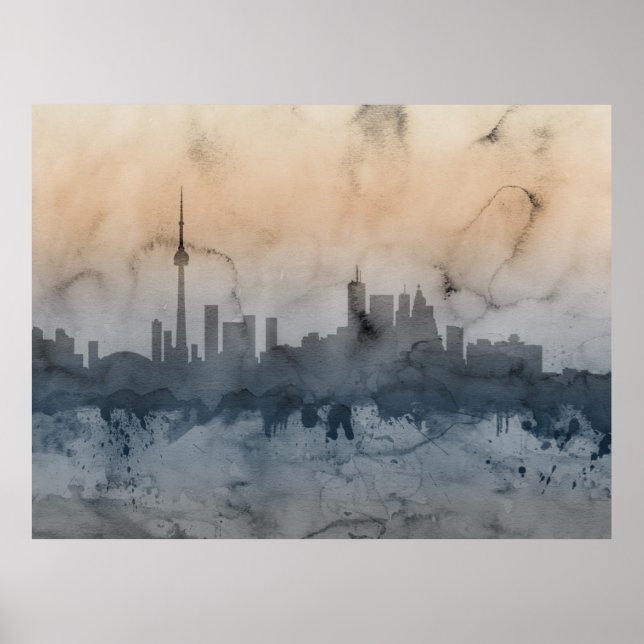 Toronto Canada Skyline Poster (Front)