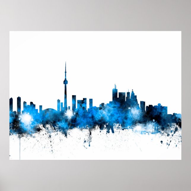 Toronto Canada Skyline Poster (Front)