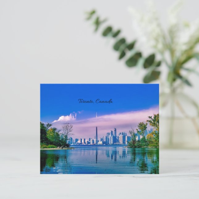 Toronto, Canada Skyline View Postcard (Standing Front)