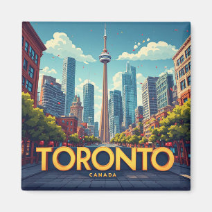 🍁 Toronto Canada Travel Memory Magnet