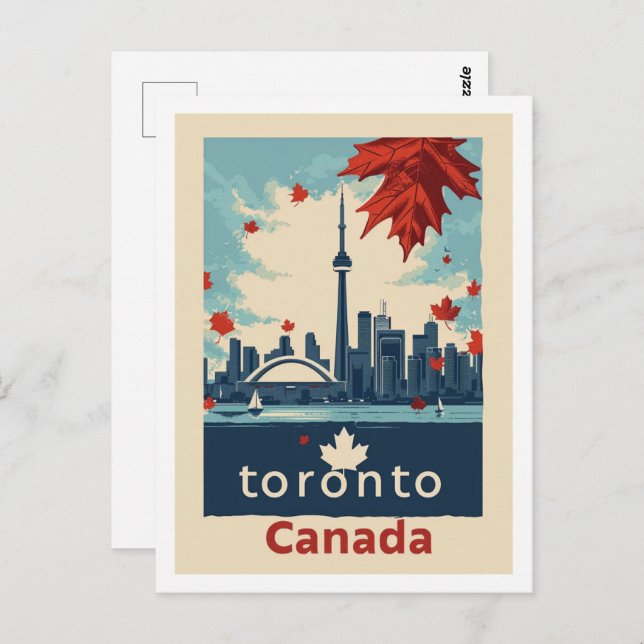 Toronto Canada Vintage Famous Travel Place Postcard (Front/Back)