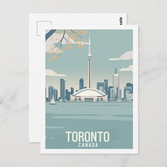 Toronto Canada Vintage Famous Travel Place Postcard (Front/Back)