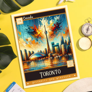 Toronto, Canada Vintage Painting Postcard