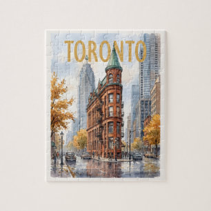 Toronto Canada Vintage Travel Jigsaw Puzzle