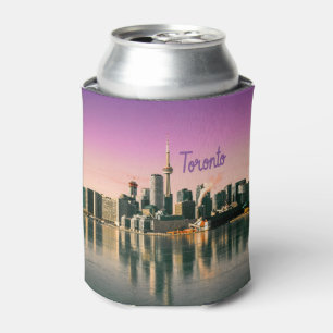 Toronto Capital of Ontario Canada City Skyline Can Cooler