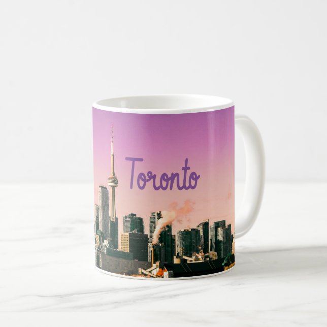 Toronto Capital of Ontario Canada City Skyline Coffee Mug (Front Right)