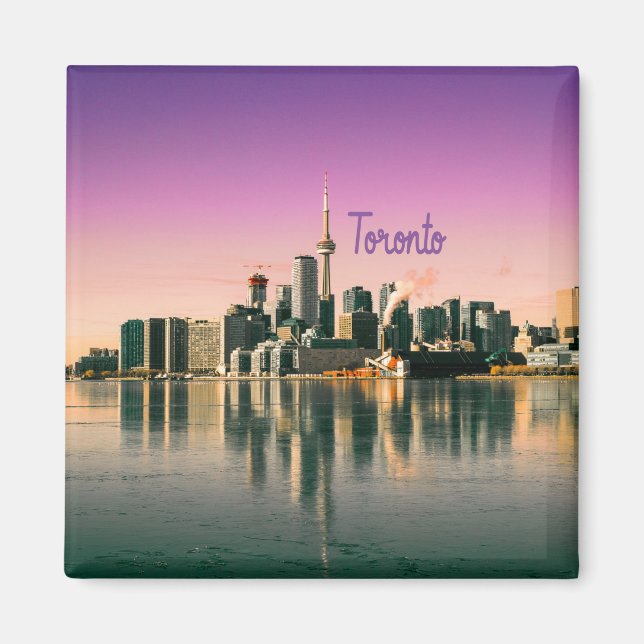 Toronto Capital of Ontario Canada City Skyline Magnet (Front)