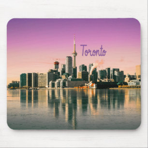 Toronto Capital of Ontario Canada City Skyline Mouse Pad