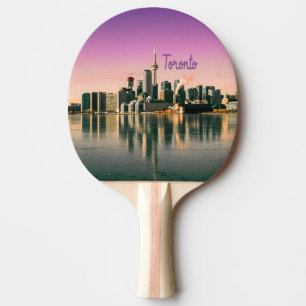 Toronto Capital of Ontario Canada City Skyline Ping Pong Paddle