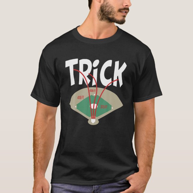 Toronto City Rightfielder Trick Baseball Fans Righ T-Shirt (Front)
