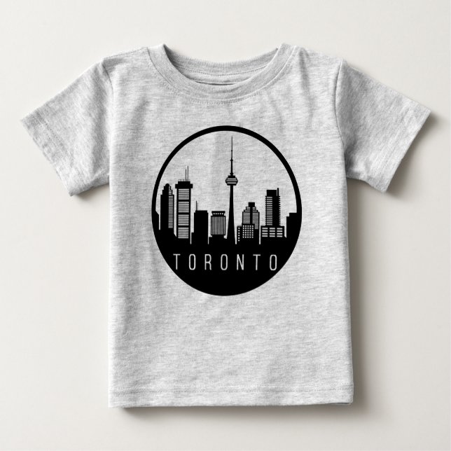 Toronto City Skyline Baby T-Shirt (Front)