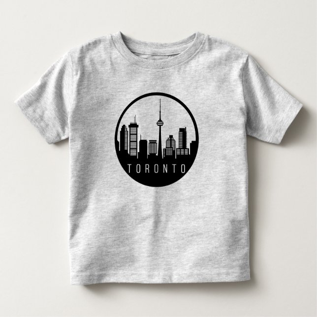 Toronto City Skyline Toddler T-Shirt (Front)