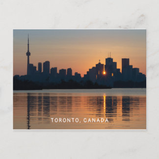 Toronto Cityscape At Sunset Postcard