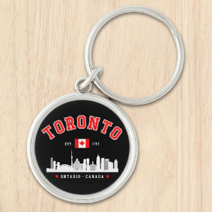 Toronto Cityscape, Canada Key Ring