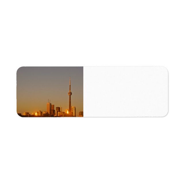 Toronto Cityscape Return Address Label (Front)