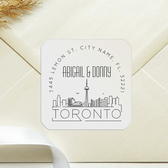 Toronto Destination Wedding Square Sticker (Creator Uploaded)