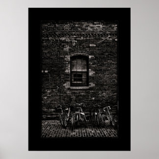 Toronto Distillery District Windows 5 with Border Poster