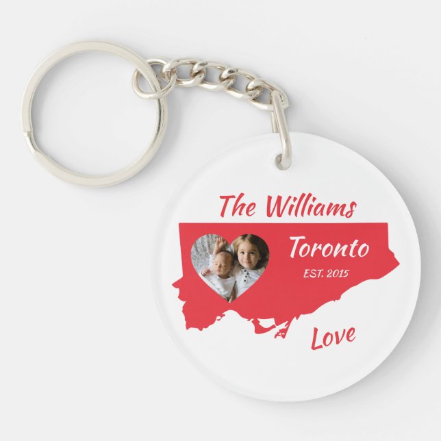 Toronto Family keychain Customise (Front)