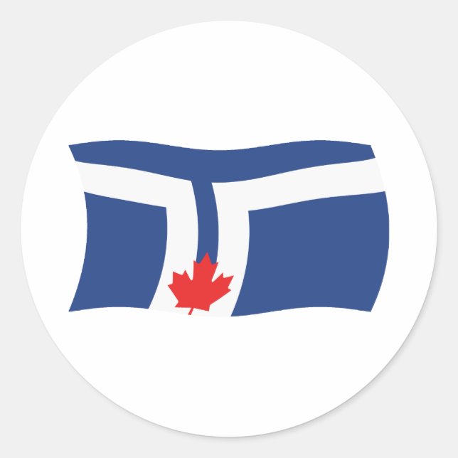 Toronto Flag Sticker (Front)