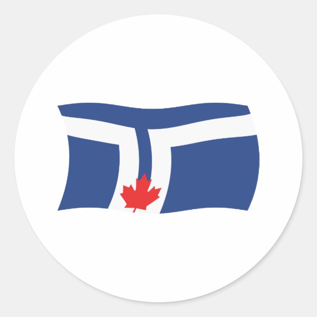 Toronto Flag Sticker (Front)